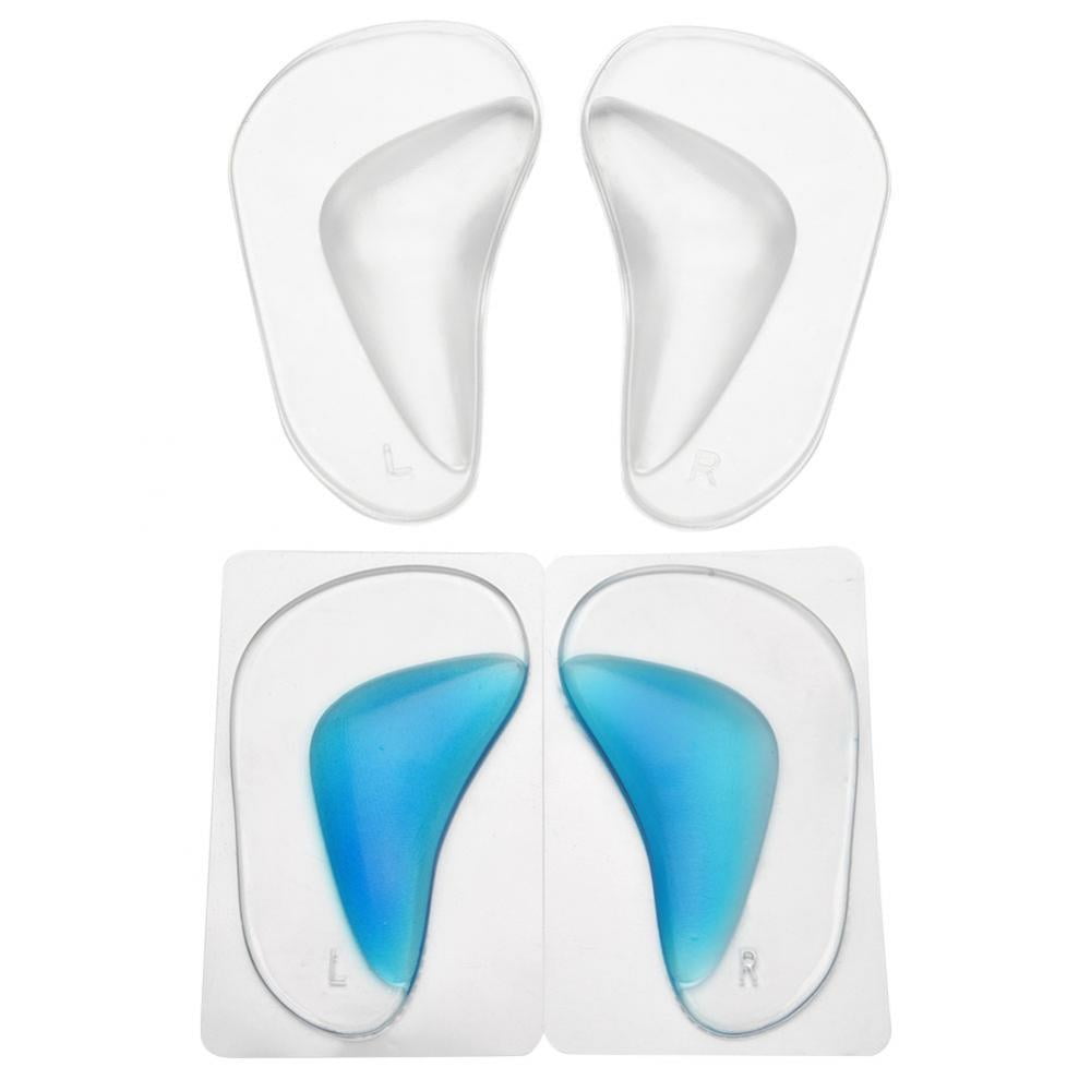 Ashata 2 Pairs/Set Orthotic Silicone Feet Foot Arch Support Cushion Shoe Insoles Pads, Arch Support Pads, Orthotic Arch Support