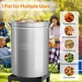 thumbnail image 6 of Zimtown 44qt Fryer Pot Turkey Pot Boil Pot Kit Stainless Steels, 6 of 7
