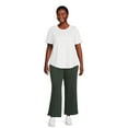thumbnail image 2 of Terra & Sky Women's Plus Size French Terry Pull On Pants, 2 of 5