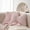 Pink, variant on 2 Pack Pink Soft Furry Bow Throw Pillows For Bed Couch Living Room Home Decor