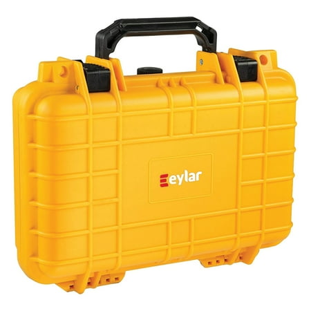 eylar SA00010 Compact Waterproof and Shockproof Gear and Camera Hard Case with Foam Insert (Yellow) SA00010-YLW