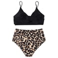 thumbnail image 4 of Moda mujer leopardo cintura alta Split Sexy Camis Bikini traje de baño Fridja  nalpqowj21169, 4 of 5