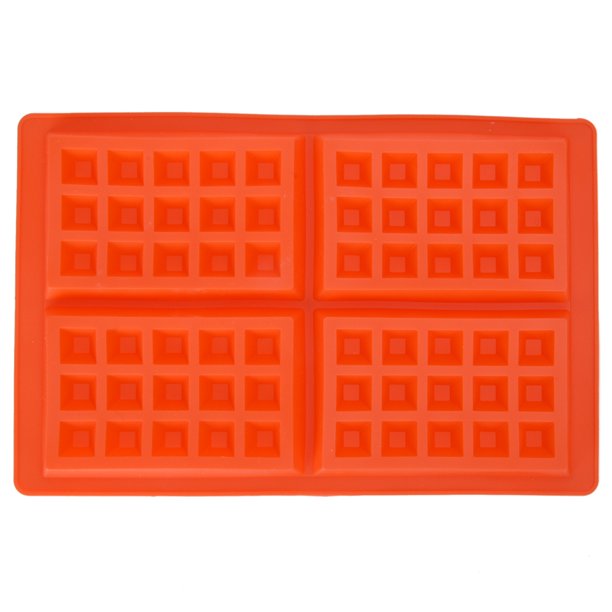 Molde de Waffles Pastel de Caramelo de Chocolate Pan Molde para Galletas Silicona Nestlé Muffin Desayuno Cocina Hornear Juego 4/5 Cavidad (Cuadrado) Ecomeon no