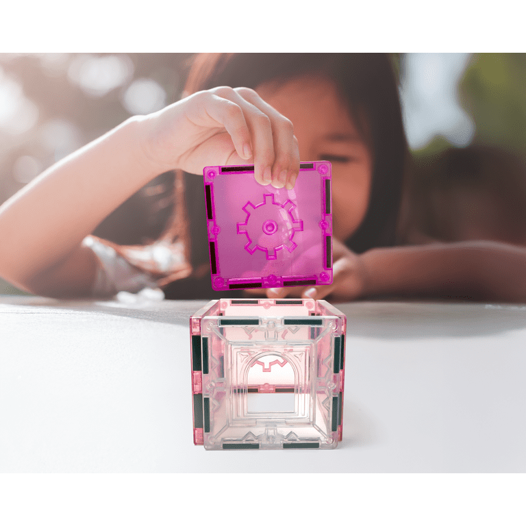 Official Disney Junior Minnie Mouse Magnetic Tile Travel Set - 29-Piece - Ages 3+