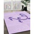 thumbnail image 3 of Ahgly Company Machine Washable Indoor Rectangle Transitional Bright Lilac Purple Area Rugs, 2' x 3', 3 of 7