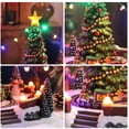 thumbnail image 6 of Christmas Village-LED Christmas Tree Train Carolers Snowman Tabletop decor，Christmas Village Scence, Cozy Home tabletop Decoration with Animated Train Around The Tree  Unique Gifts For Adults Chirldr, 6 of 9