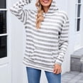 thumbnail image 2 of ManxiVoo Women's Long Sleeve Hooded Sweatshirt Sporty Pullover with Pockets Loose Fit Casual Streetwear XXL Size Light Ashy, 2 of 9