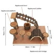 thumbnail image 4 of Hamster Ladder, Stable Pet Step Toy, Fitness Exercise Pet Supplies For Small Pets Squirrels Small Bears Hamster ANGGREK NO, 4 of 8