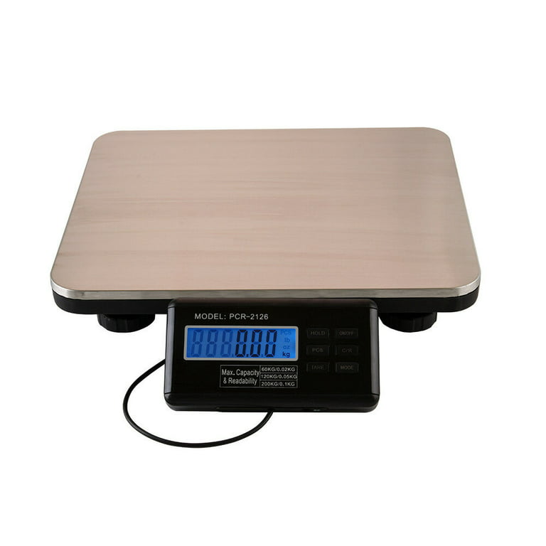 U.S. Solid Digital Bench Scale 16kg x 1G Compact Platform Balance, Built-in Overload Alarm