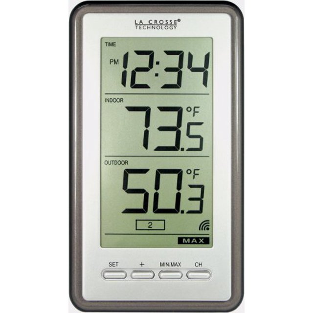 La Crosse Technology Thermomètre Numérique WS-9160U-IT avec Température Intérieure / Extérieure