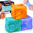 thumbnail image 3 of Square Squeeze Sensory Toys, Fidget Toys Stress Cube, Stress Balls for Adults Squishies Stress Relief, High Density Squeeze Balls for Students Calming, 3 of 7