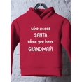 thumbnail image 3 of Who Needs Santa? Hoodie Toddler -Smartprints Designs,  4 Toddler, 3 of 4