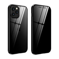 Allytech iPhone 12 Pro Max Case Anti-peeping, Build-in Tempered Glass Screen Protector Privacy Magnetic Absorption Full Protection Cover Case for iPhone 12 Pro Max 6.7-inch, Black