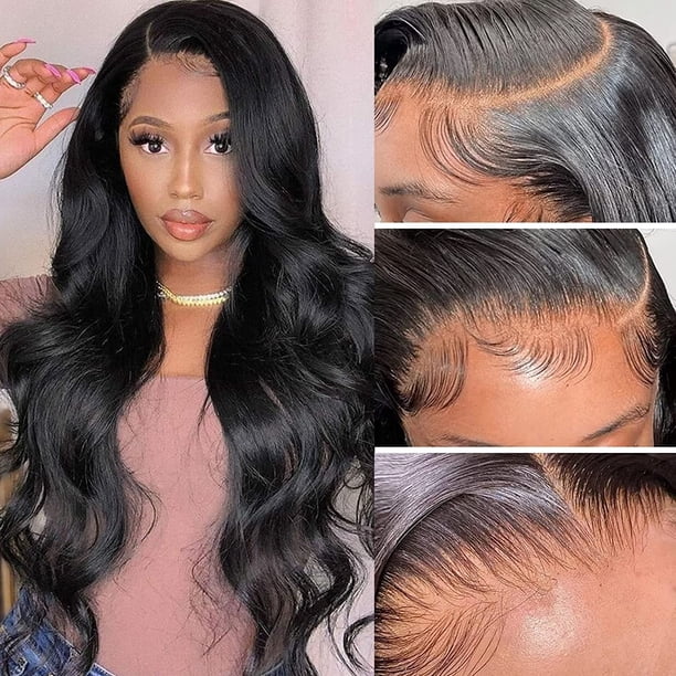 13x6 Lace Front Wigs Human Hair Body Wave Lace Frontal Wig 180 Density Unprocessed Brazilian