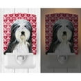 thumbnail image 2 of Caroline's Treasures SS4497CNL Bearded Collie Hearts Love and Valentine's Day Portrait Ceramic Night Light, 6x4x3",, 2 of 2