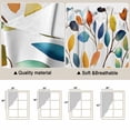 thumbnail image 3 of Colorful Botanical Kitchen Window Curtains, Swag Curtains Valance for Bedroom Living Room Bathroom, Pastoral Leaf Spring Summer Elegant Rod Pocket Window Curtain Block Drapes 2 Panels 36"x63", 3 of 9