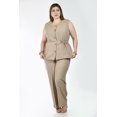 thumbnail image 1 of Conjunto Chaleco y Pantalon Roman Fashion /Tallas Extras, 2728 (Beige) beige 38, 1 of 6