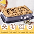 thumbnail image 3 of Springform Cheesecake Pan - Leakproof, Nonstick, Rectangle, Removable Bottom Black, 3 of 6