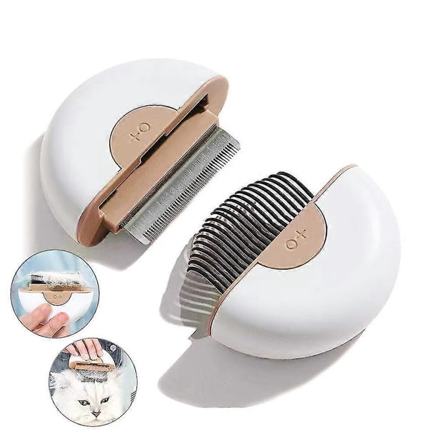 Cat Shedding Brush Massaging Shell Comb Set, Cat Brush For Shedding And Grooming