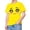 AB86 Yellow, variant on Tisuna Blue Cartoon Print Tshirts For Teen Kids Boys Girls Short Sleeve Crew Neck Pullover T Shirt Fashion Cute Youth Child Loose Fit Summer Tops Size 2-3 Years