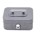 thumbnail image 1 of Organizador de Dinero Hugtrwg Contenedor Monedas Caja Ahorro Metal con Cerradura Llave 53x3 78x2 28 Pulgadas, 1 of 9