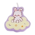 thumbnail image 2 of EWASWON Easter Kitchen Towels, Easter Bunny Hand Towels with Hanging Loop, Soft Absorbent Flannel Holiday Towels for Kitchen Bathroom, Easter Decor Gift Set, Purple, 2 of 6