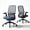 Blue, variant on COLAMY Aether Ergonomic Mesh Office Chair, One-Touch Easy Adjust Managerial Desk Chair with Levitating Seat Cushion & Pilot-Level Sync Armrests, 300 LBS Mid Back Mesh Computer Chair, Grey