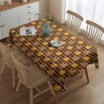 thumbnail image 2 of Plaid Pumpkin Halloween Pattern Rectangle Tablecloth 60"x84",Waterproof Polyester Rectangle Table Cloth, Wipeable Spillproof Polyester Tablecloth for Dining, Camping, Indoor and Outdoor, 2 of 5