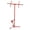 Red + Metal, variant on Drywall Panel Hoist Drywall Lift Rolling Panel Hoist Jack Lifter 16ft Red Color for One Person Operation