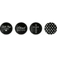 thumbnail image 2 of Darling Souvenir Candy&nbsp;Chocolate Labels 190 Pcs Sacrament Baptism Theme&nbsp;Stickers-Black, 2 of 2