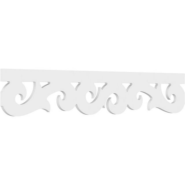 Ekena Millwork RUNP08X0625X48HEM 8 x 48 Po Hauteur 0,62 Po Qualité Architecturale PVC Garniture Courante