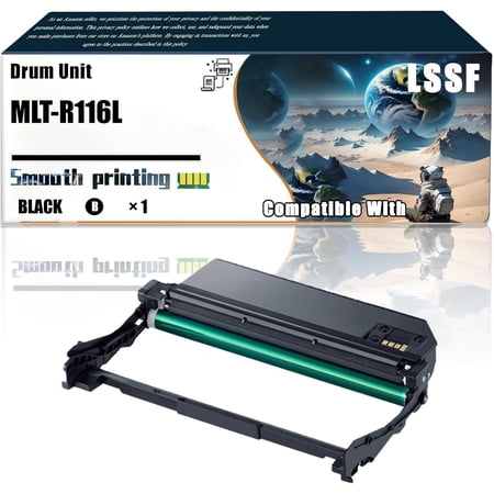 MLT-R116L Drum Unit Compatible with Samsung M2885FW M2675FN M2875FD M2875FW M2625D M3065FW M3015DW Printers, Replacement Parts Contains Chip and Clear Printing