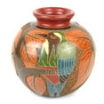 thumbnail image 1 of Esperanza en Accion Tall Vase - Bird Relief, 5 in., 1 of 1