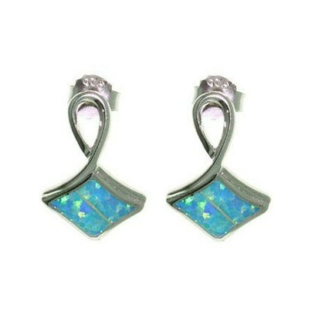 Jewelry Trends Sterling Silver Fancy Lab Created Jewelry Trends Sterling Silver Fancy Lab Created Opal Earrings