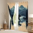 thumbnail image 3 of Manfei Teens Female Men Safari Bear Curtains Pack of 2 (42x84 Each),Woodland Wildlife Curtains Blackout,Jungle Animal Bedroom Curtains,Microfiber Bedroom Decor, 3 of 6