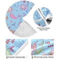 thumbnail image 2 of GZHJMY Mermaid Christmas Tree Skirt Home Decoration Large Round Christmas Tree Skirt for Holiday Party Home Christmas Day Ornaments, 35.4", 2 of 6
