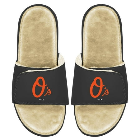 

Men s ISlide Black/Tan Baltimore Orioles Faux Fur Slide Sandals