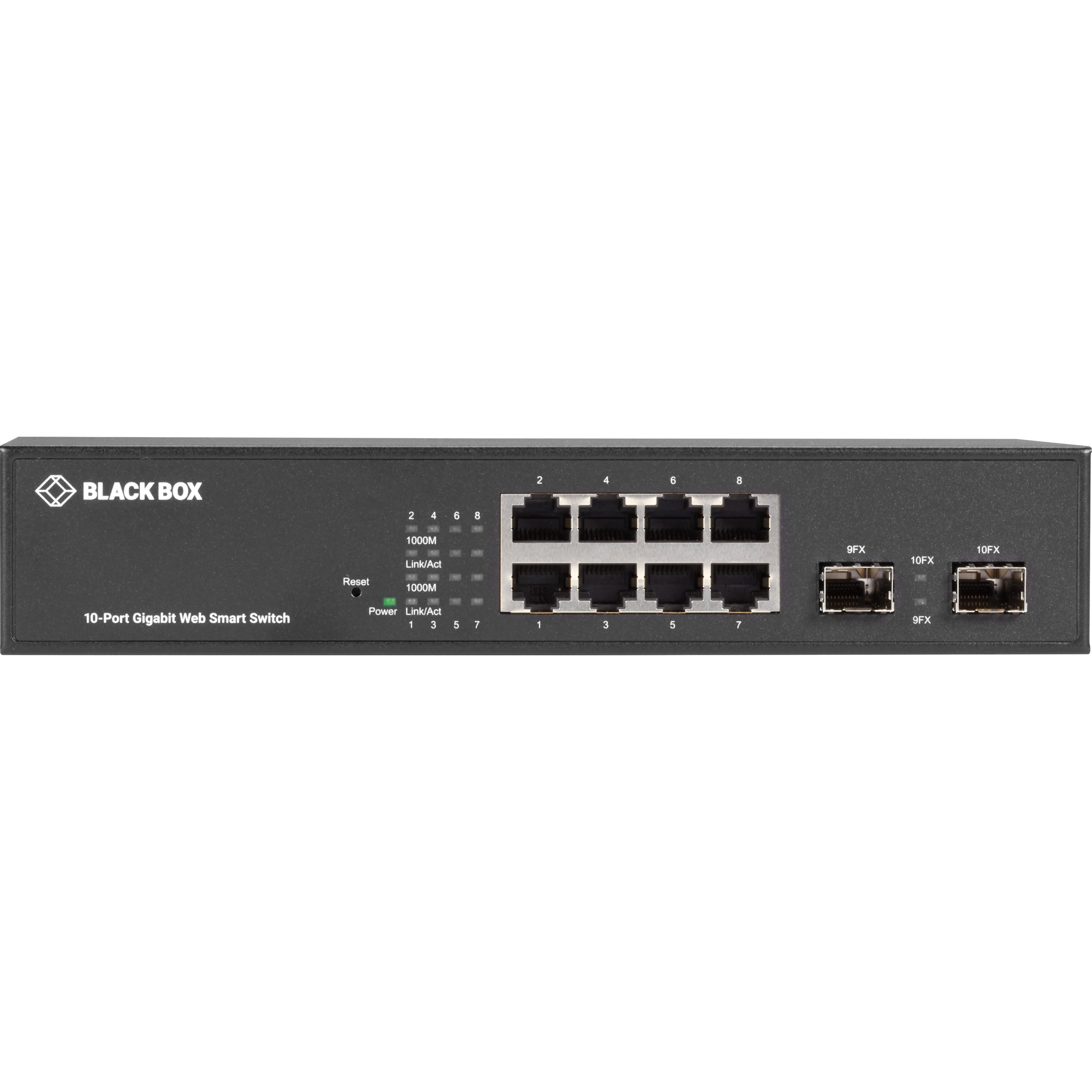 GIGABIT ETHERNET (1000-MBPS) WEB SMART SWITCH - (8) 10/100/1000-MBPS COPPER RJ45
