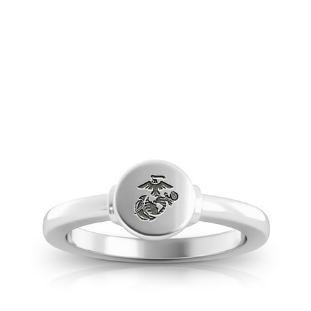 US Marines Ring In Sterling Silver Design by BIXLER