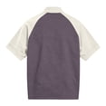 thumbnail image 5 of Gaukiv Tees for Men Raglan Short Sleeve Golf Wear Breathable Lightweight Training Shirts Basic Tops Light Purple 2XL, 5 of 5