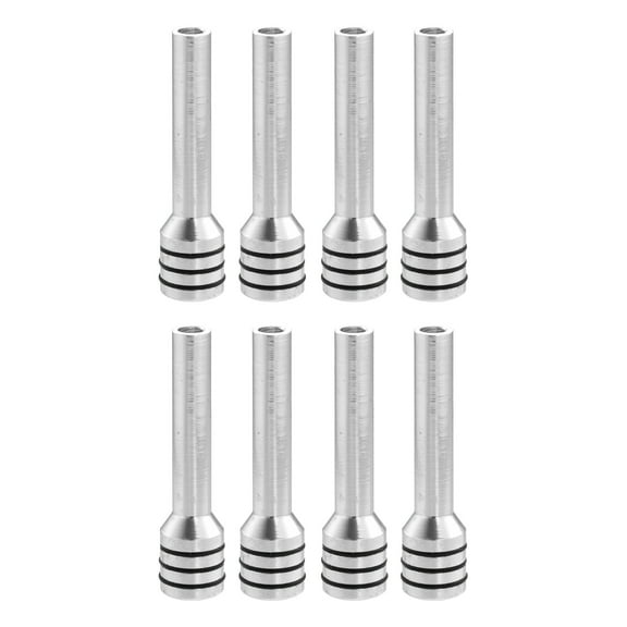 8 Pcs Car Door Lock Knobs Interior Door Lock Knob Aluminum Alloy Inner Door Lock Pull Pins Universal for Car Silver Tone