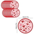 thumbnail image 3 of SLYNSHome 24Pcs Valentine's Day Paper Plates Party Supplies 7 inch Heavy Duty Disposable Plates Dinner Plates Dessert Plates for Anniversary,Holiday,Wedding, 3 of 6