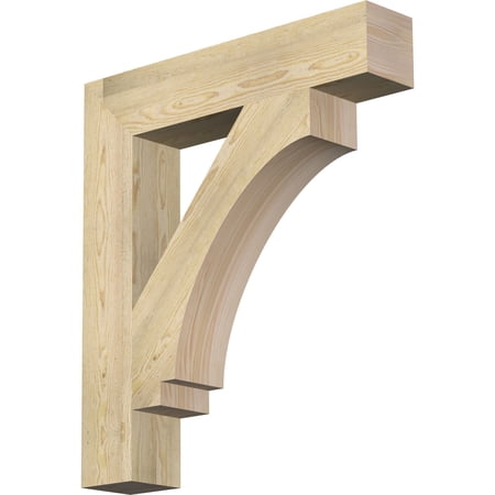6 W x 32 D x 36 H Imperial Block Rough Sawn Bracket  Douglas Fir