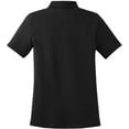 thumbnail image 4 of Sport-Tek Women's 5-Button Placket Knit Collar Polo Shirt_Black_Medium, 4 of 4