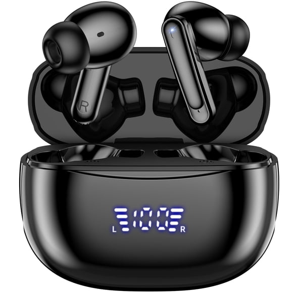 Auriculares inalámbricos KESIEME Bluetooth 5.3 60H Playtime IPX7 negros