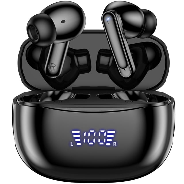 Auriculares inalámbricos KESIEME Bluetooth 5.3 60H Playtime IPX7 negros