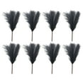 thumbnail image 1 of Bewildely 8 piezas Plantas de pastos de pampa falsas de bajo mantenimiento para decoración Flor de pastos de pampa artificiales negro gt; 45 cm Type1 NO1, 1 of 6