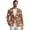 Brown Gingerbread Man, variant on Men's Casual Blazer Long Sleeve Slim Fit Lightweight One Button Notched Lapel Christmas Dinner Business Sport Coat Jacket for Travel, Blue Snowflake Print