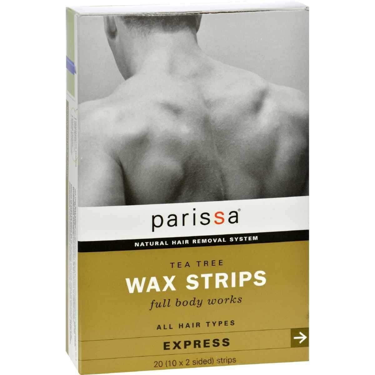 Parissa Men's Tea Tree Wax Strips -- 20 Strips