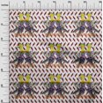 thumbnail image 3 of oneOone Polyester Spandex Brown Fabric Tropical Birds With Geometrical Background Sewing Craft Projects Fabric Prints By Yard 56 Inch Wide, 3 of 4